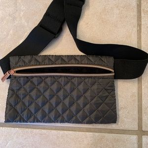 Quilted belted purse